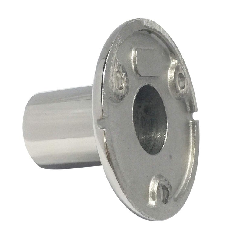 keehui Heavy Duty 316 Stainless Steel Marine Grade Casting Boat Hand Railing Fittings 1'' Round Base 90 Degree Tube Base - Image 4